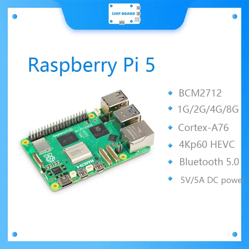 Raspberry Pi 5 8Gb - voor Raspberry Pi 5 Board Cortex-A76