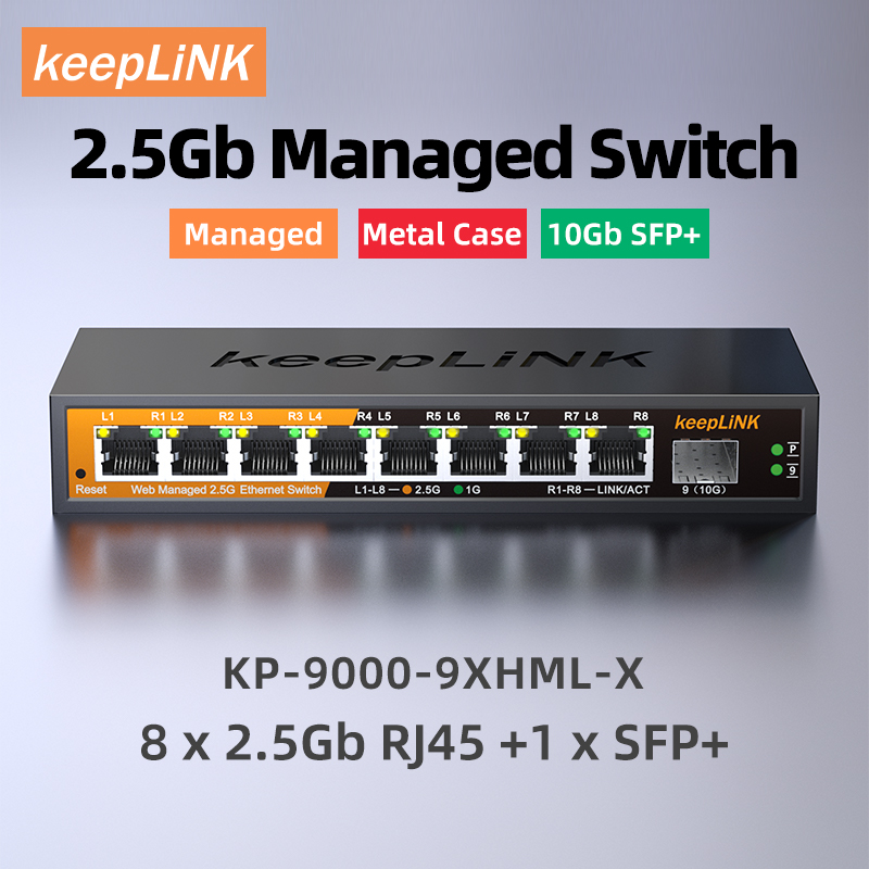 KeepLiNK 2,5 Gb beheerde switc - Sfp+ 10G Managed Switch 8 Port recensie en prijs