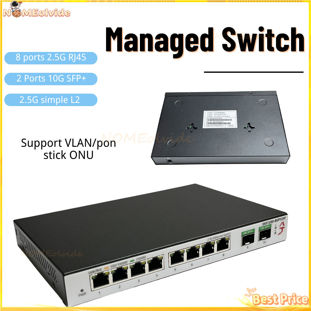 Xikestor SKS1200 Switch Simple - Sfp+ 10G Managed Switch 8 Port recensie en prijs